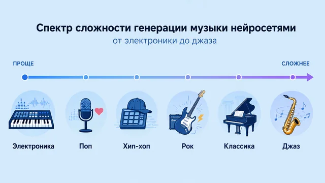 Какие жанры музыки нейросети генерируют лучше всего: полный обзор и анализ